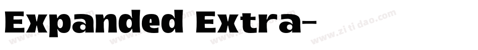 Expanded Extra字体转换